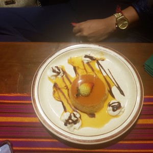 Flan con caramelo