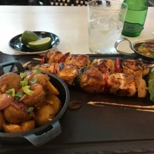 brocheta pollo