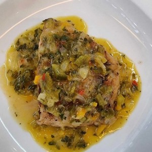 corvina al ajillo 