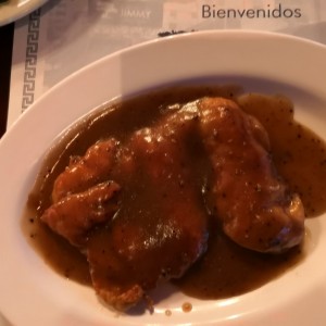 pechuga de pollo a la pimienta