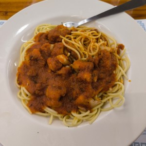Spaghetti con Mariscos Mixtos
