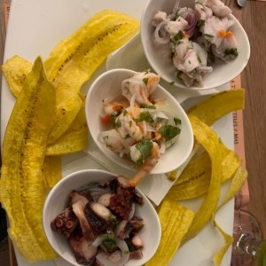 trio de ceviches