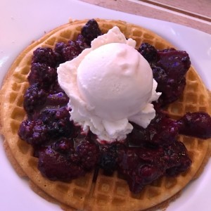 Waffle de Frutos del Bosque