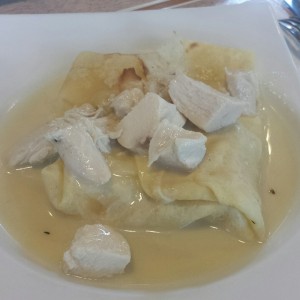 Crepe de pollo con mozzarella