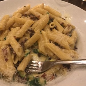 Pennette a la carbonara