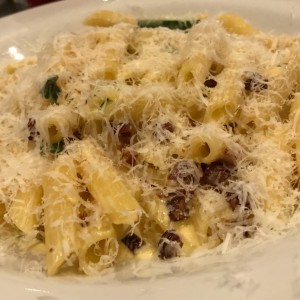 Pennette a la carbonara