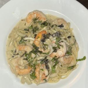 Pastas - Fettuccine con camarones