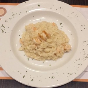 Risotto al mascarpone e gamberi al tartufo