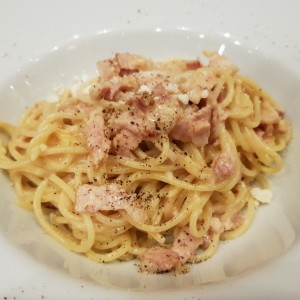 carbonara en Spaghetti