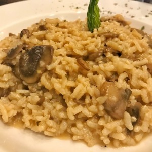 Risotto ai due funghi (puede ser vegano)