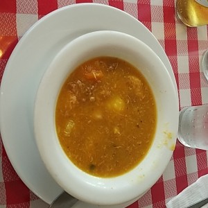 una rica sopa del dia