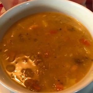 sopa de mariscos.