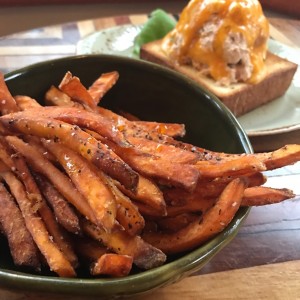 Tuna salad & sweet potatoes 