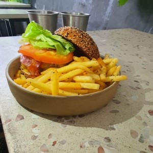 Homestyle burger