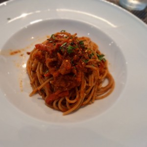 Spaghetti integral arrabiata 