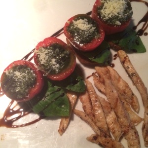 Caprese Salad with grilled chicken