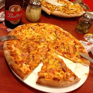 Pizza Fiorentina sin maiz