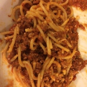 Spaguetti a la Bolognesa