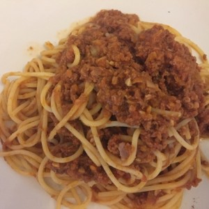 Spaguetti a la bolognesa