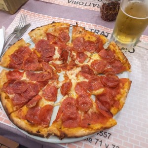 Pizza con doble Peperoni 