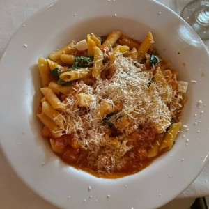 penne y queso