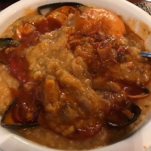 Guacho de mariscos