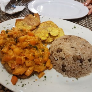 filete de Corvina a la negra