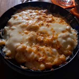 Mac and Cheese con Camarones