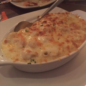 mac and cheese de camarones