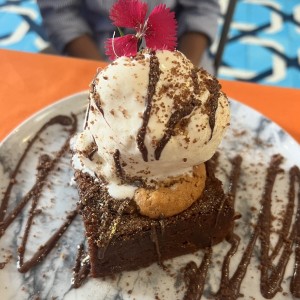 Postres - Brownie de Galleta