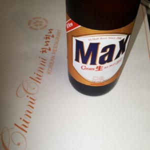 cerveza Coreana Max ( cream all Malt beer)