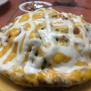 1 persona nachos charro mexicano