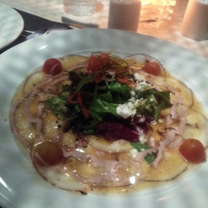 Carpaccio de pulpo