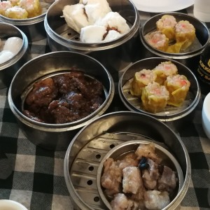 siu mai, hampao, puerco, carne