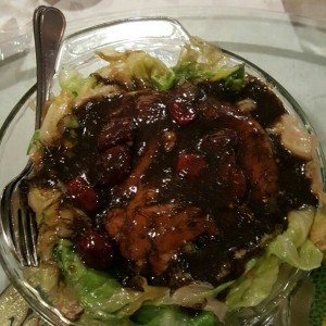 puerco liso guisado con lechuga