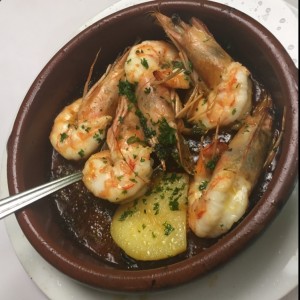 langostinos al ajillo