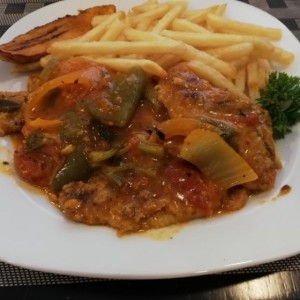 Pescado y papas 