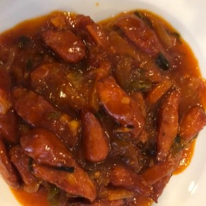 salchicha guisada