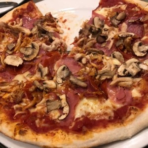 Rinos pizza con hongos ingrediente adicional 