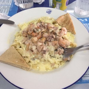 Alfredo de mariscos 