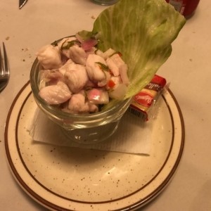 ceviche de corvina, una de mis recomendaciones.