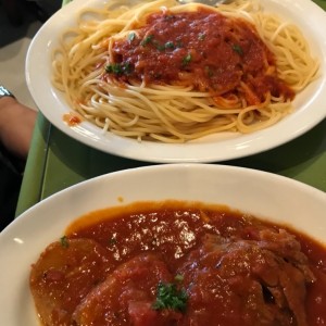 Lengua con Spaghetti