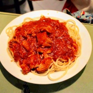 Spaghetti con Pollo