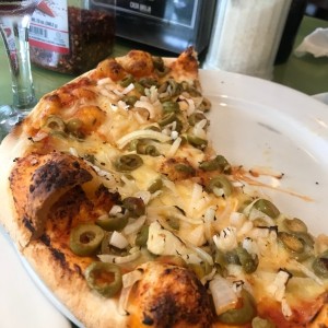 pizza de Aceitunas y cebolla
