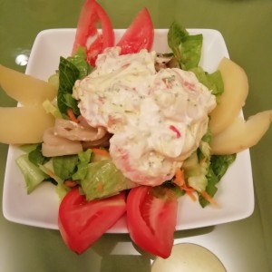 ensalada de langostinos