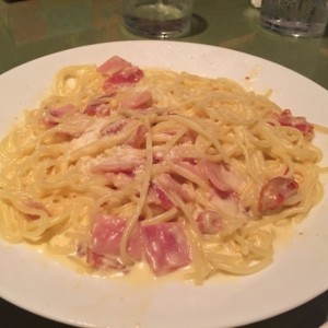 Spaguetti a la carbonara