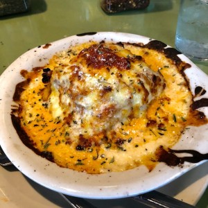 lasagna de pollo gratinada