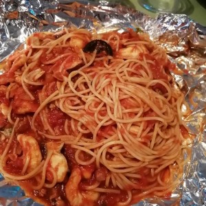 Spaghetini di mare al cartucho