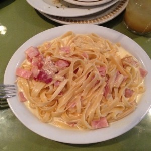 Fettucini a la carbonara