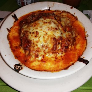 lasagna de carne gratinada